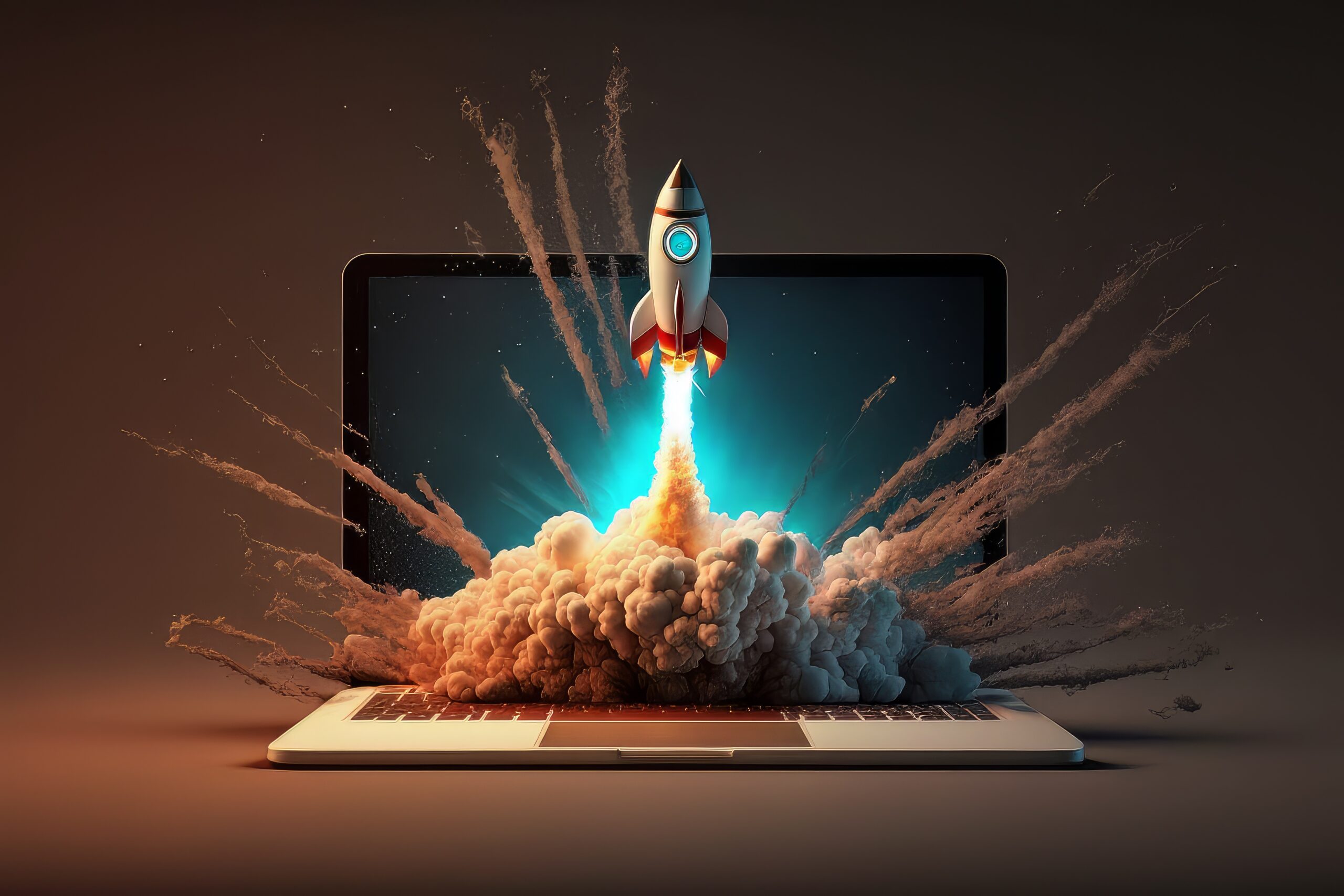 Launching Space Rocket